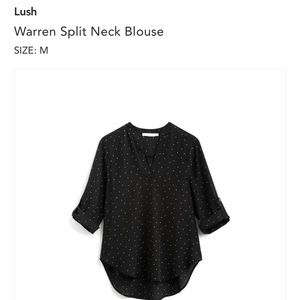 StitchFix Lush Polka Dot Blouse Size M